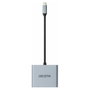 DICOTA D32063 USB-C Portable 4-in-1 Docking Station 4K HDMI PD 100W Plata