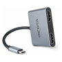 DICOTA D32063 USB-C Portable 4-in-1 Docking Station 4K HDMI PD 100W Plata