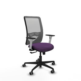 PIQUERAS Y CRESPO Silla de oficina Zulema con Mecanismo Sincro, Morada y Gris