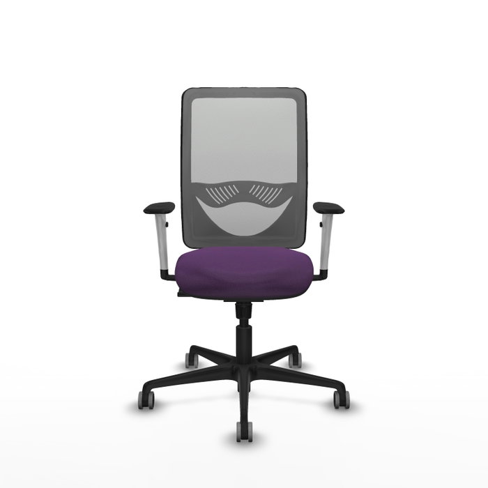 PIQUERAS Y CRESPO Silla de oficina Zulema con Mecanismo Sincro, Morada y Gris
