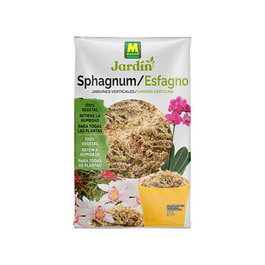 Massó Sphagnum 100% Vegetal para Siembra y Trasplante - Sustrato Aireador para Plantas Epífitas, Muros y Jardines Verticales, Retiene Humedad, 5 Litros