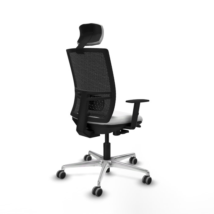 PIQUERAS Y CRESPO Silla de oficina Yunquera con mecanismo Sincro/Traslack, Blanco y Negro PIQUERAS Y CRESPO Silla de oficina Yunquera con mecanismo Sincro/Traslack, Blanco y Negro