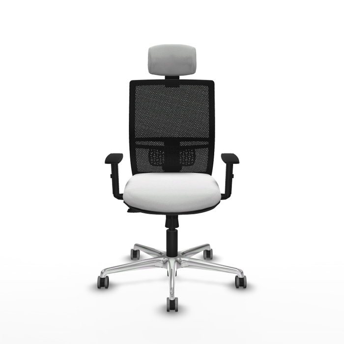 PIQUERAS Y CRESPO Silla de oficina Yunquera con mecanismo Sincro/Traslack, Blanco y Negro PIQUERAS Y CRESPO Silla de oficina Yunquera con mecanismo Sincro/Traslack, Blanco y Negro