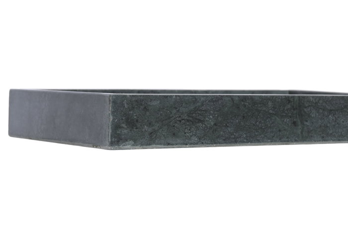 DKD Home Decor Bandeja de Mármol Verde 30,5x15,5x3,8 cm