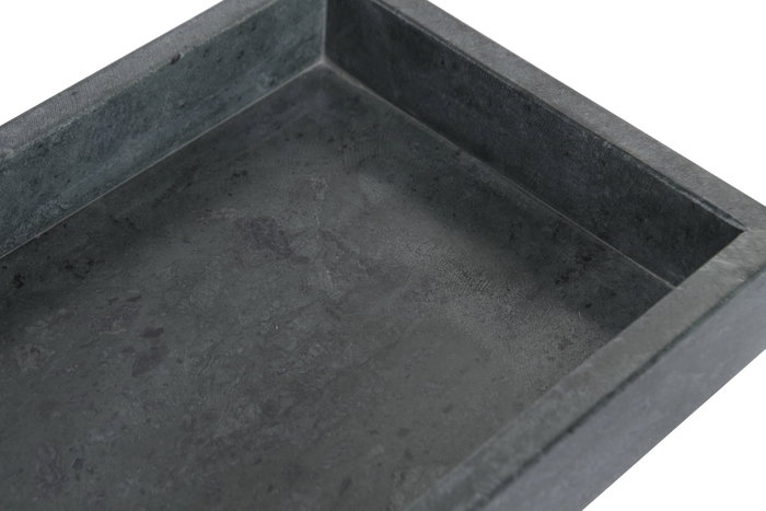 DKD Home Decor Bandeja de Mármol Verde 30,5x15,5x3,8 cm