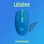 Logitech G Ratón G305 LIGHTSPEED Inalámbrico para Juegos Batería 250h Azul