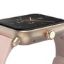 Hama 6010 Smartwatch para Mujer, Rosa y Dorado Rosa, GPS, Pulsómetro, SpO2, 1.6" TFT, Android/iOS