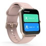 Hama 6010 Smartwatch para Mujer, Rosa y Dorado Rosa, GPS, Pulsómetro, SpO2, 1.6" TFT, Android/iOS