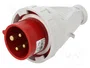 SEZ DK Conector de alimentación AC trifásico macho 16A 4 pines