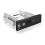 ICY BOX IB-168SK-B Marco de Cambio para HDD SATA de 3,5 pulgadas en Bahía de 5,25 pulgadas con Bloqueo