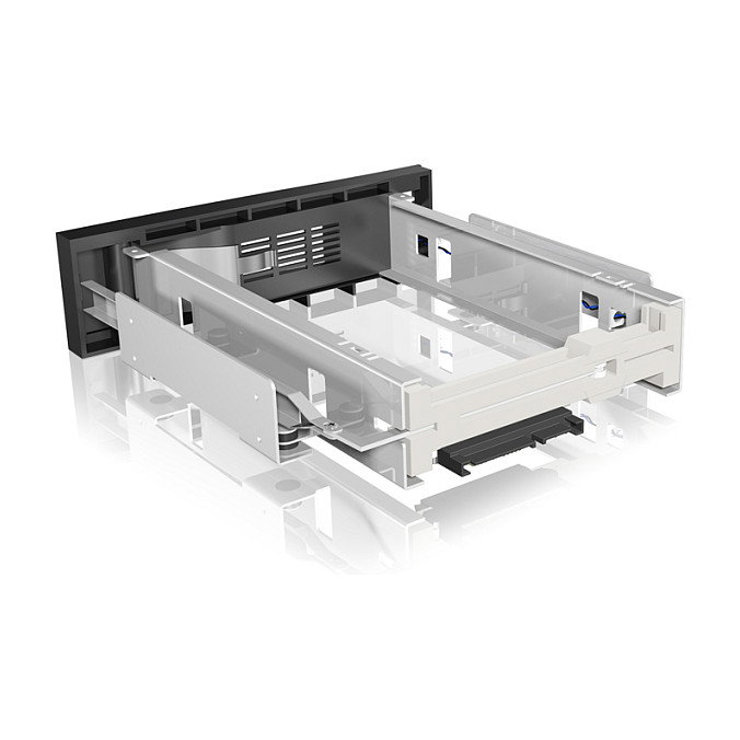 ICY BOX IB-168SK-B Marco de Cambio para HDD SATA de 3,5 pulgadas en Bahía de 5,25 pulgadas con Bloqueo ICY BOX IB-168SK-B Marco de Cambio para HDD SATA de 3,5 pulgadas en Bahía de 5,25 pulgadas con Bloqueo