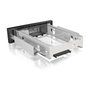 ICY BOX IB-168SK-B Marco de Cambio para HDD SATA de 3,5 pulgadas en Bahía de 5,25 pulgadas con Bloqueo