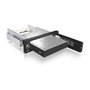 ICY BOX IB-168SK-B Marco de Cambio para HDD SATA de 3,5 pulgadas en Bahía de 5,25 pulgadas con Bloqueo