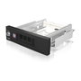 ICY BOX IB-168SK-B Marco de Cambio para HDD SATA de 3,5 pulgadas en Bahía de 5,25 pulgadas con Bloqueo