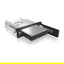 ICY BOX IB-168SK-B Adaptador Wechselrahmen para 3.5" SATA HDD a 5.25" Schacht con Bloqueo, Color Negro, Hot-Swap