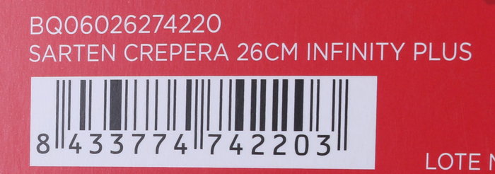 Quttin Sartén Crepera Infinity Plus 26 cm (6 Unidades)