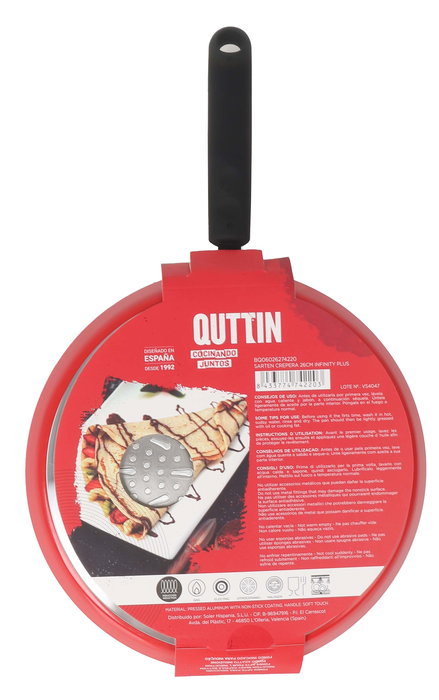 Quttin Sartén Crepera Infinity Plus 26 cm (6 Unidades)
