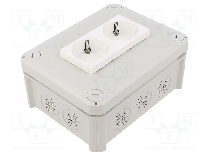 OBO BETTERMANN Caja de conexiones T 100 gris claro OBO BETTERMANN Caja de conexiones T 100 gris claro