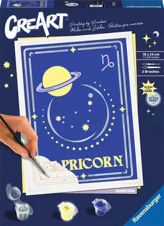 Ravensburger CreArt Kit para Pintar con Números Capricornio Serie Trend D