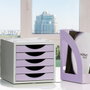 Archivo 2000 Módulo Organizador Ecogreen 5 Cajones Malva Pastel