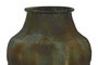 DKD Home Decor Ánfora de Metal Envejecido Verde Musgo