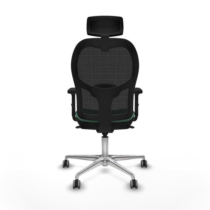 PIQUERAS Y CRESPO Silla de oficina Jorquera con mecanismo Sincro, tela Verde esmeralda y malla Negra PIQUERAS Y CRESPO Silla de oficina Jorquera con mecanismo Sincro, tela Verde esmeralda y malla Negra