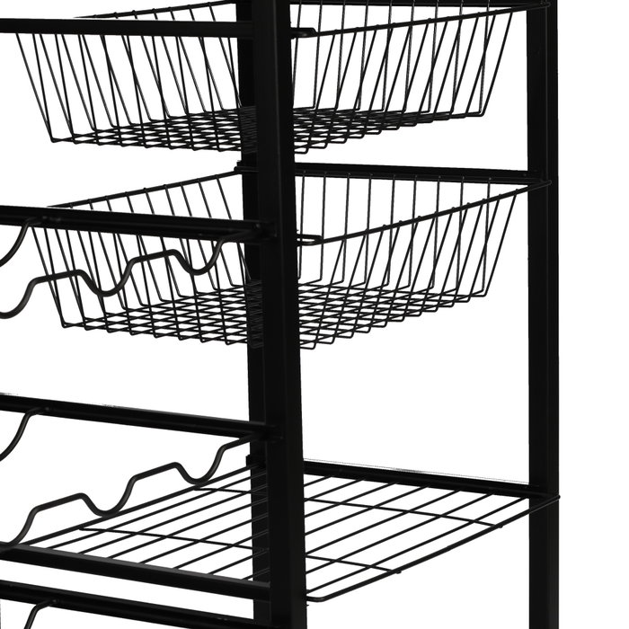 Hanah Home Mesa de Bar Pino Atlántico y Negro 32x90x86 cm Tablero de Partículas Recubierto de Melamina y Metal