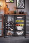Hanah Home Mesa de Bar Pino Atlántico y Negro 32x90x86 cm Tablero de Partículas Recubierto de Melamina y Metal