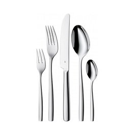 WMF Set de cubertería Palma de 30 piezas para 6 personas en acero inoxidable