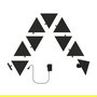 Nanoleaf NL47-0102TW-9PK Shapes Triangles Ultra Black Starter Kit, 9 Paneles Inteligentes, Wi-Fi, Compatible con Alexa, Google Assistant, HomeKit