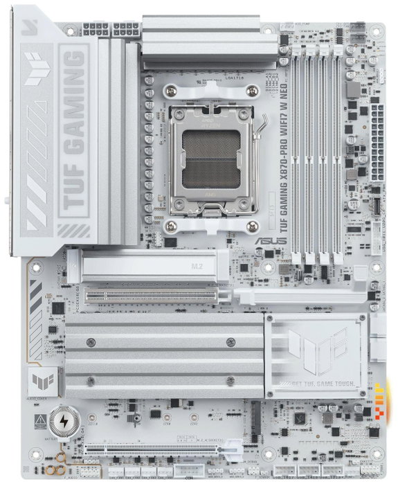 Asus TUF GAMING X870-PRO WIFI7 W NEO Blanco, Socket AM5, ATX Asus TUF GAMING X870-PRO WIFI7 W NEO Blanco, Socket AM5, ATX