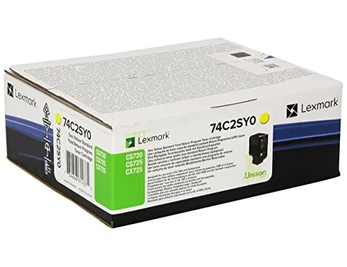 Lexmark 74C2SY0 Tóner Amarillo XL Lexmark 74C2SY0 Tóner Amarillo XL