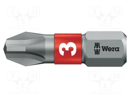 WERA Punta de destornillador Phillips PH3 BiTorsion 25 mm