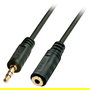 LINDY Cable de Audio Estéreo 3.5mm Macho a 3.5mm Hembra 3m Negro 28 AWG - 35653