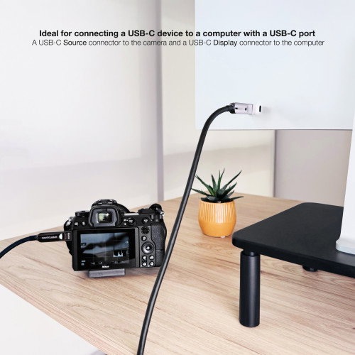 Nanocable Cable USB 3.2 Gen2x1 AOC 10m 60W 8K USB-C a USB-C Negro