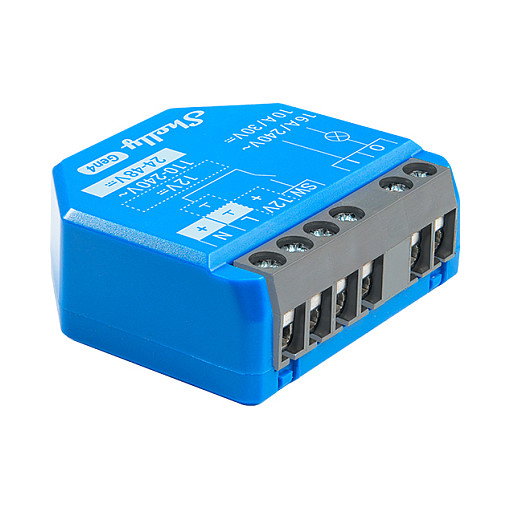 Shelly 1 Gen4 Interruptor Inteligente WLAN Relais Unterputz 1 Kanal max 16A con Matter, Zigbee y Bluetooth, Color Azul Shelly 1 Gen4 Interruptor Inteligente WLAN Relais Unterputz 1 Kanal max 16A con Matter, Zigbee y Bluetooth, Color Azul