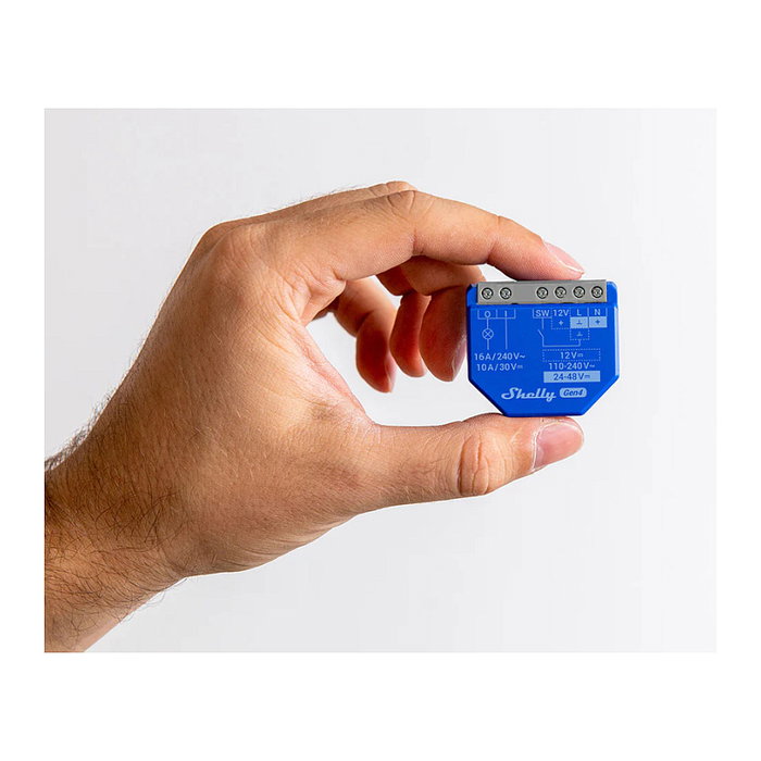 Shelly 1 Gen4 Interruptor Inteligente WLAN Relais Unterputz 1 Kanal max 16A con Matter, Zigbee y Bluetooth, Color Azul Shelly 1 Gen4 Interruptor Inteligente WLAN Relais Unterputz 1 Kanal max 16A con Matter, Zigbee y Bluetooth, Color Azul