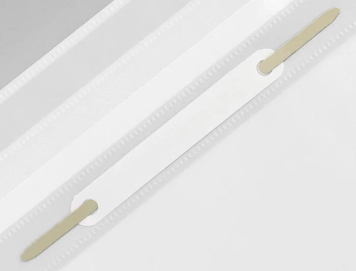 Q-connect Carpeta Dossier Fastener Plástico DIN A4 Blanco PVC Transparente