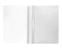 Q-connect Carpeta Dossier Fastener Plástico DIN A4 Blanco PVC Transparente