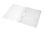 Q-connect Carpeta Dossier Fastener Plástico DIN A4 Blanco PVC Transparente