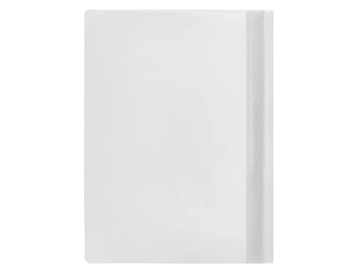 Q-connect Carpeta Dossier Fastener Plástico DIN A4 Blanco PVC Transparente