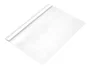 Q-connect Carpeta Dossier Fastener Plástico DIN A4 Blanco PVC Transparente