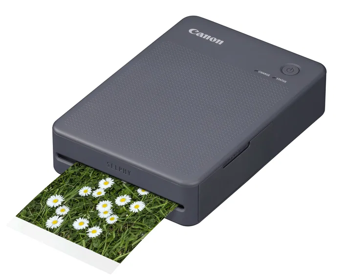 Canon SELPHY QX20 BK Impresora de Fotos Portátil por Sublimación, WiFi y Bluetooth, Impresión sin Bordes 2.8" x 3.3" (7.2x8.5cm), 287 DPI, Color Negro, Alimentación por Batería