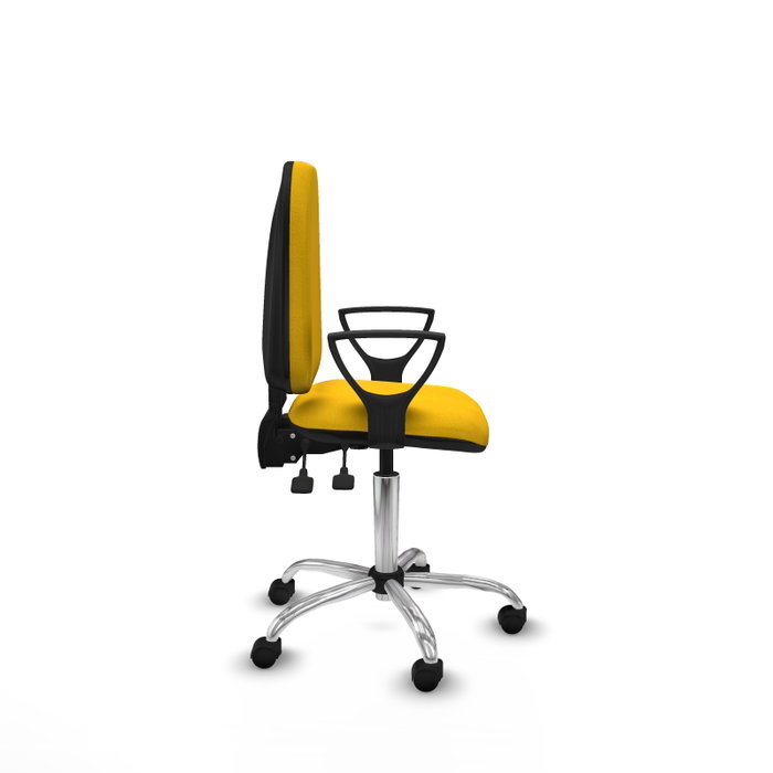 PIQUERAS Y CRESPO Silla de oficina Aýna Amarillo con Mecanismo Asincro