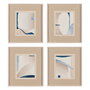 Cuadro Pintura Abstracto 4/M 44 X 50 cm (Set de 4)