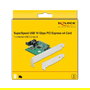 DeLOCK PCI Express x4 Tarjeta de Expansión Interna USB 3.2 Gen 2 (1x Conector Key B 20 Pines) - Adaptador para Placa Base
