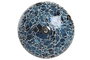DKD Home Decor Lámpara de Cristal Azul con Acabado Craquelado para Techo o Pared