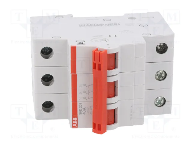 ABB SHD200 Interruptor de aislamiento 3 polos 40A 415VAC ABB SHD200 Interruptor de aislamiento 3 polos 40A 415VAC
