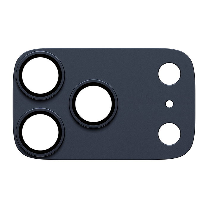 PanzerGlass Protector de Cámara Fender para iPhone 17 Pro - Azul Oscuro, Vidrio Templado, Aplicación en Seco, Resistente a Golpes y Rayones