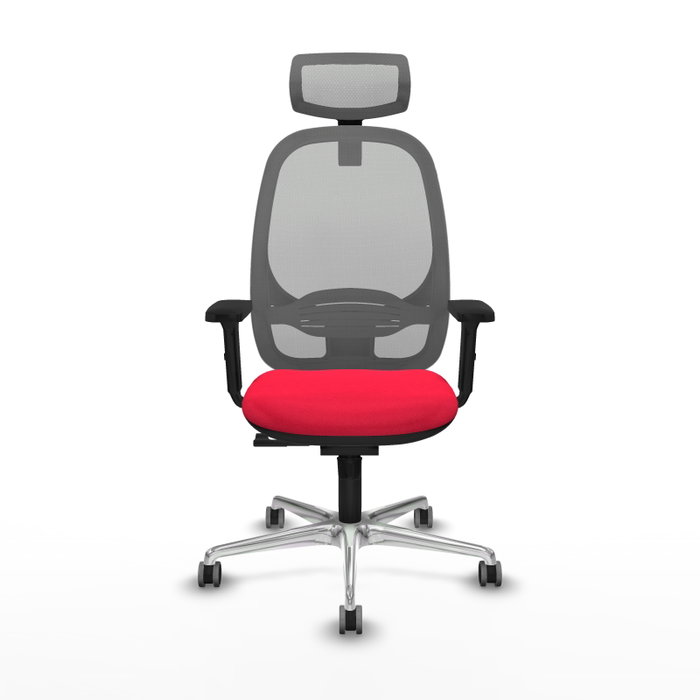 PIQUERAS Y CRESPO Silla de oficina Cilanco con mecanismo Sincro, Rojo y Gris PIQUERAS Y CRESPO Silla de oficina Cilanco con mecanismo Sincro, Rojo y Gris